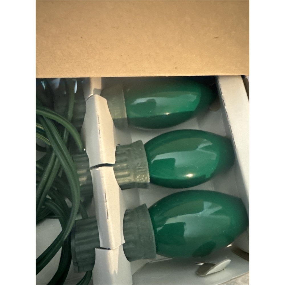 Seasonal Specialties 25 Green CERAMIC OUTDOOR Christmas Light Sets 1996 (2) - Picture 11 of 11